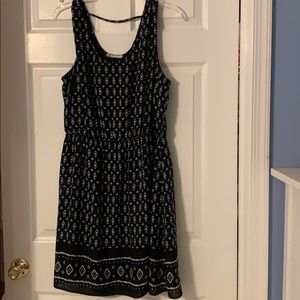 Black patterned dress